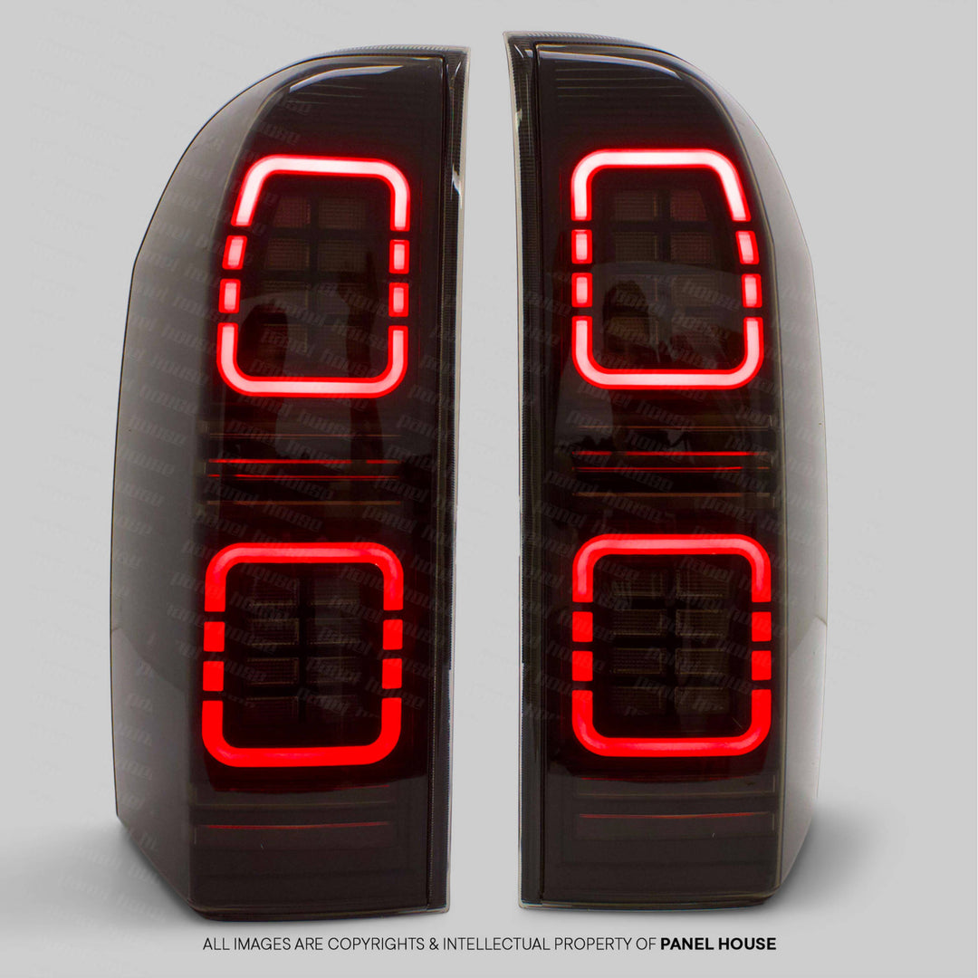 Black Tail Lights Full LED Fits Nissan Patrol GU Y61 2004-2013 Wagon