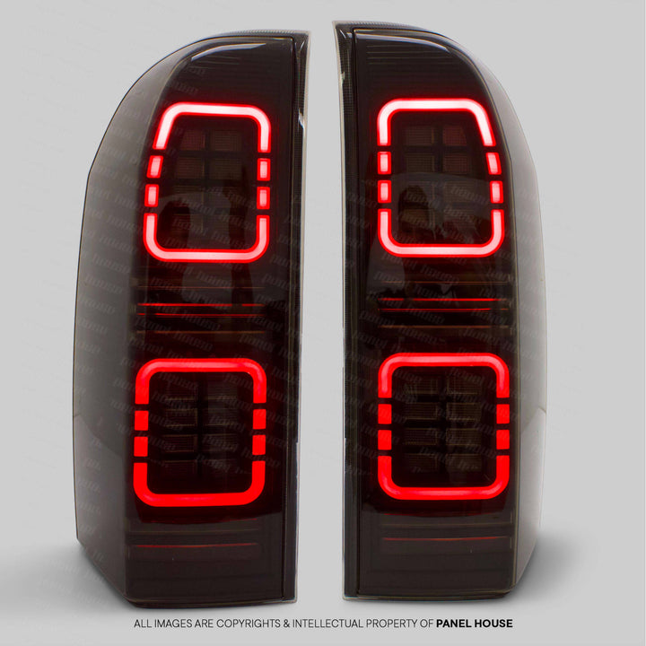 Black Tail Lights Full LED Fits Nissan Patrol GU Y61 2004-2013 Wagon