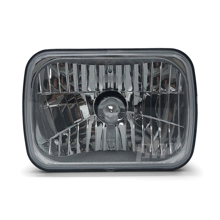 Headlights PAIR 7x5 Rectangle Semi Sealed Crystal Beam Fits Mazda RX7 S4 & S5