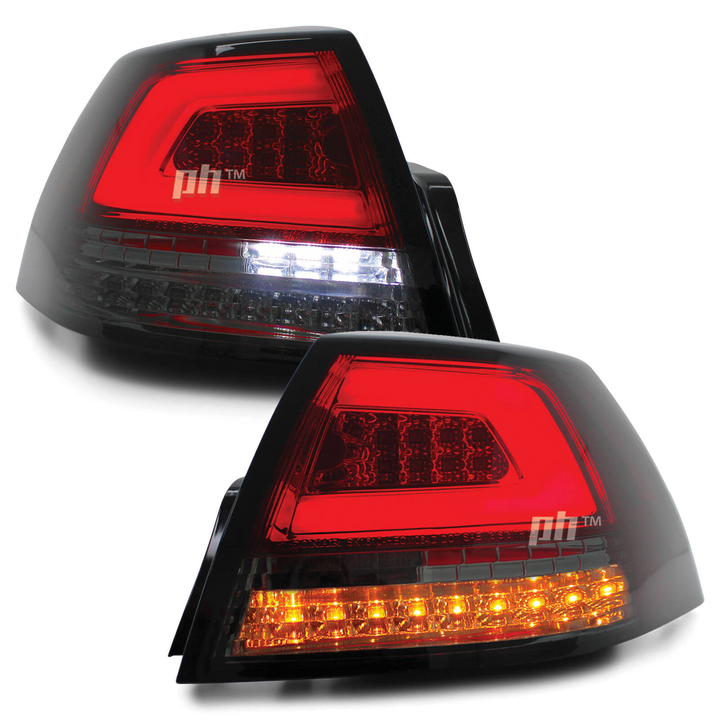 Smoked LED Sequential Tail Lights Fits Holden Commodore VE Sedan 2006 - 2013