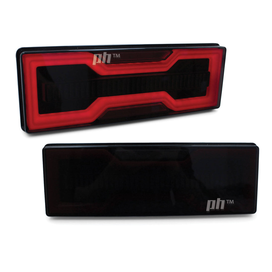 Tail Lights LED Black Smoked fits Toyota Hilux N70 2005 - 2015