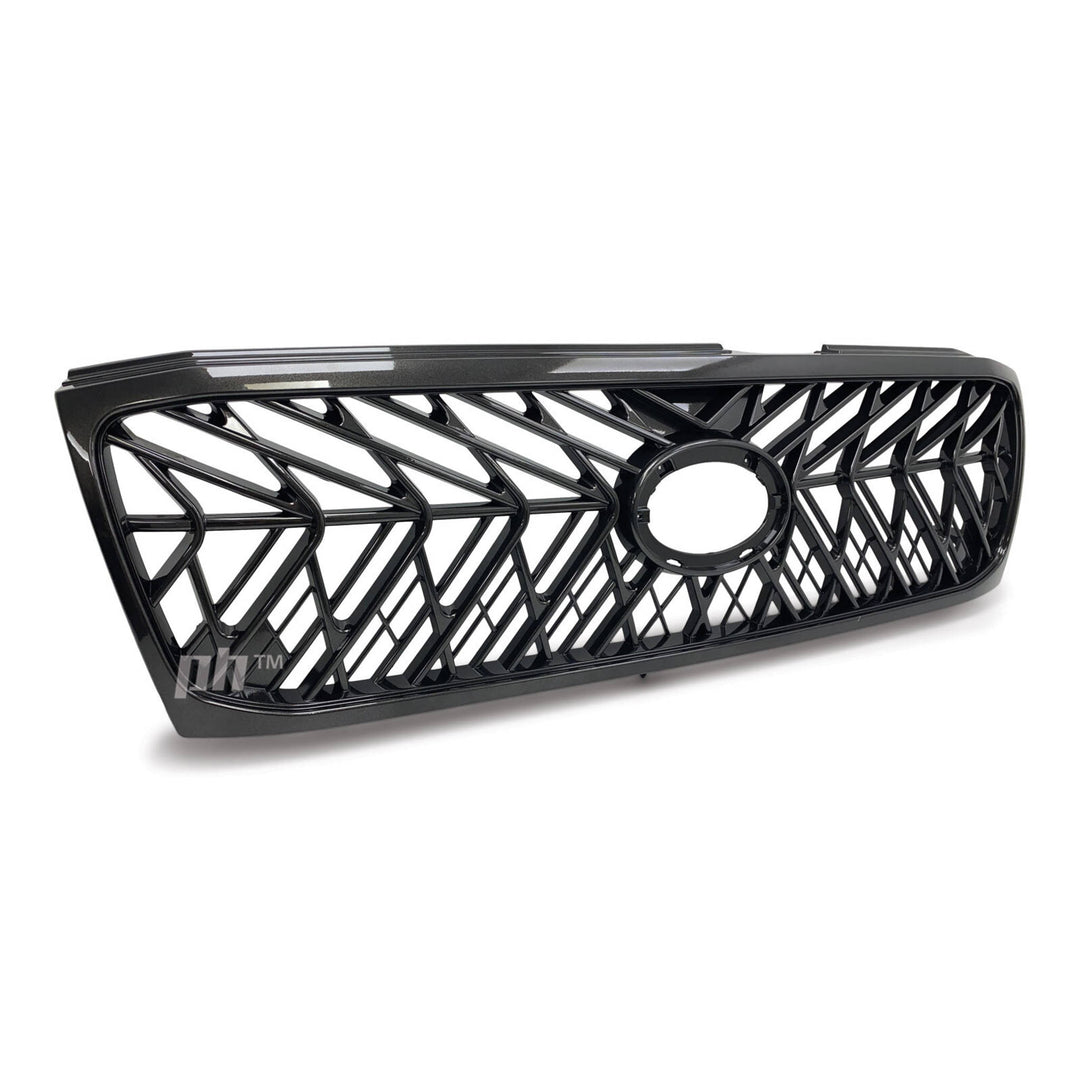 Grill Gloss Silver Web Style Fits Toyota Landcruiser 100 Series 2005 - 2007