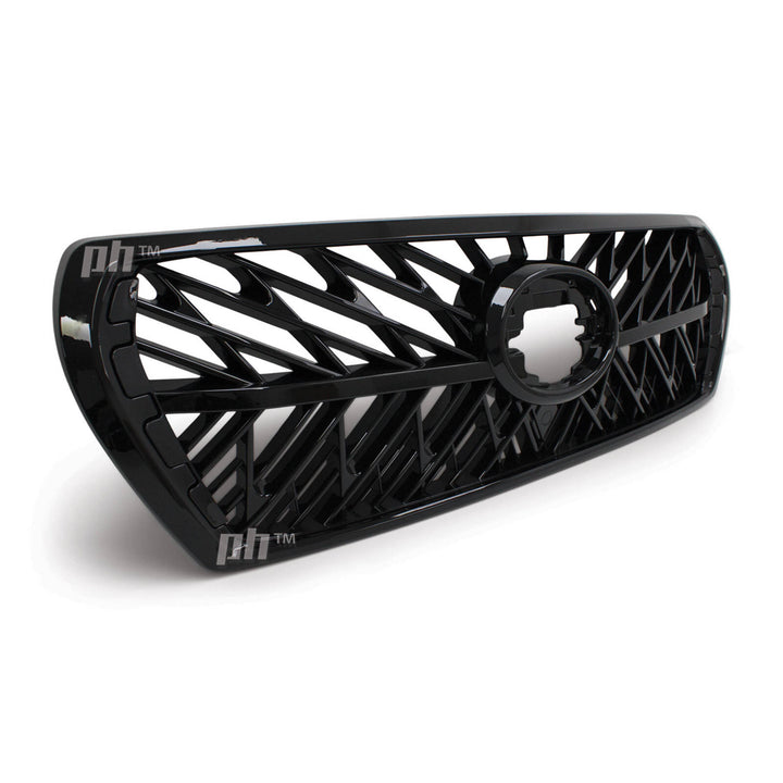 Grill Gloss BLACK Web Style Fits Toyota Landcruiser 200 Series 2007 - 2015