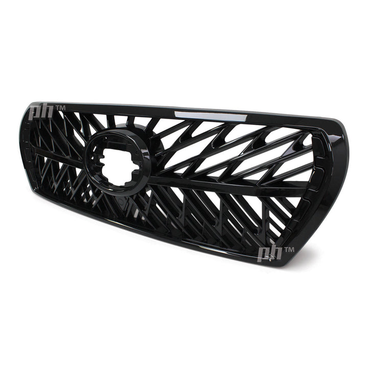 Grill Gloss BLACK Web Style Fits Toyota Landcruiser 200 Series 2007 - 2015