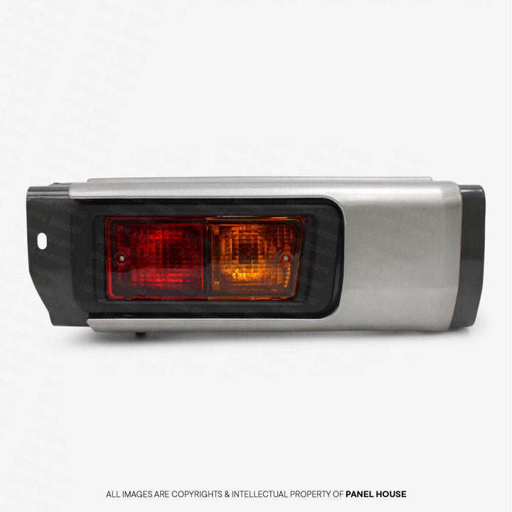 Tail Lights PAIR In Bar with Surrounds fits Toyota Landcruiser 76 78 Series Wagon & Troopy
