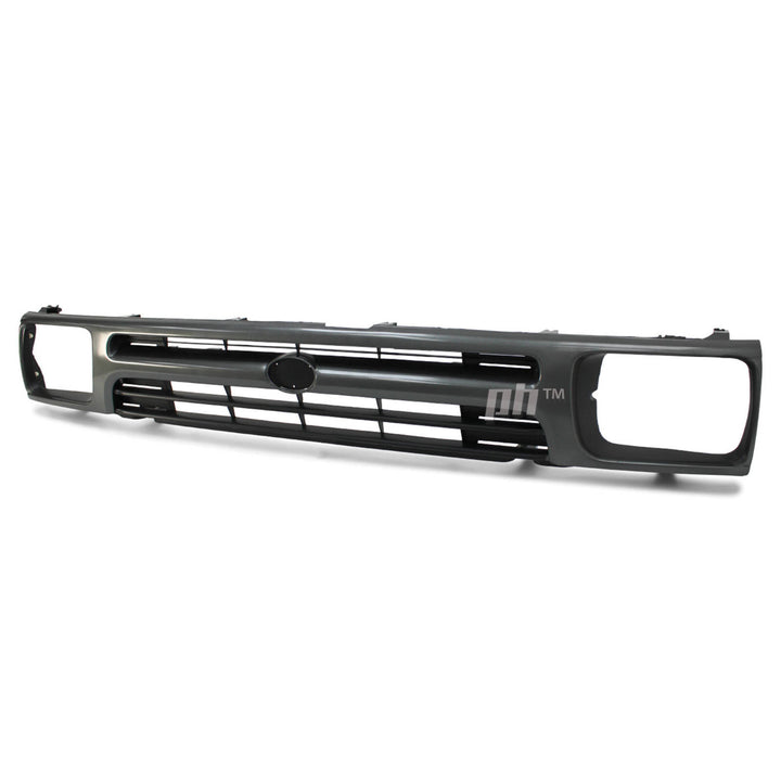 Grill 1 Piece Grey Twin Bar Style Fits Toyota Hilux 2WD Workmate 1989 - 1996