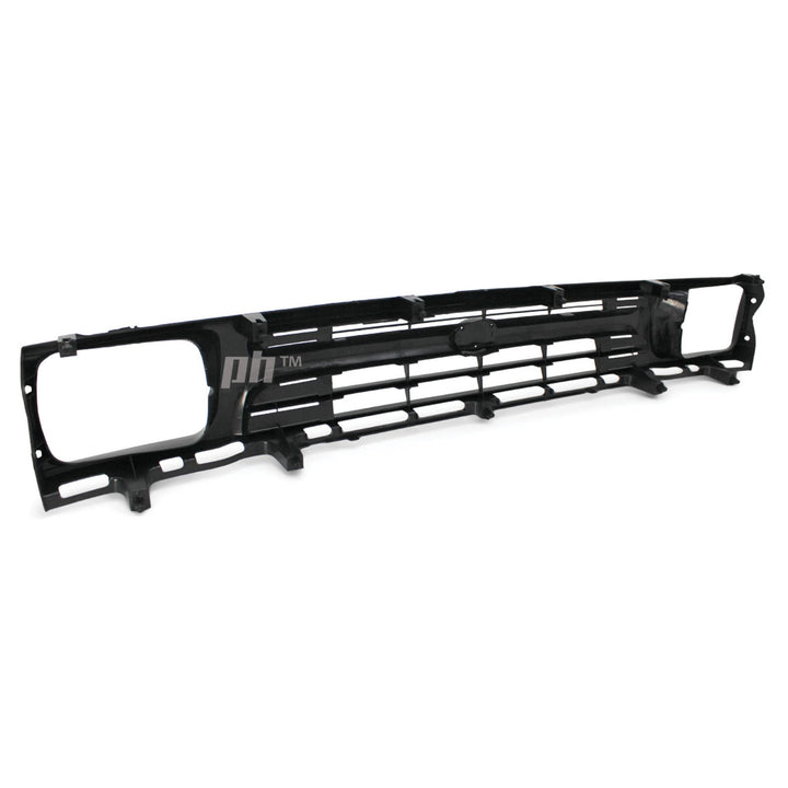 Grill 1 Piece Grey Twin Bar Style Fits Toyota Hilux 2WD Workmate 1989 - 1996