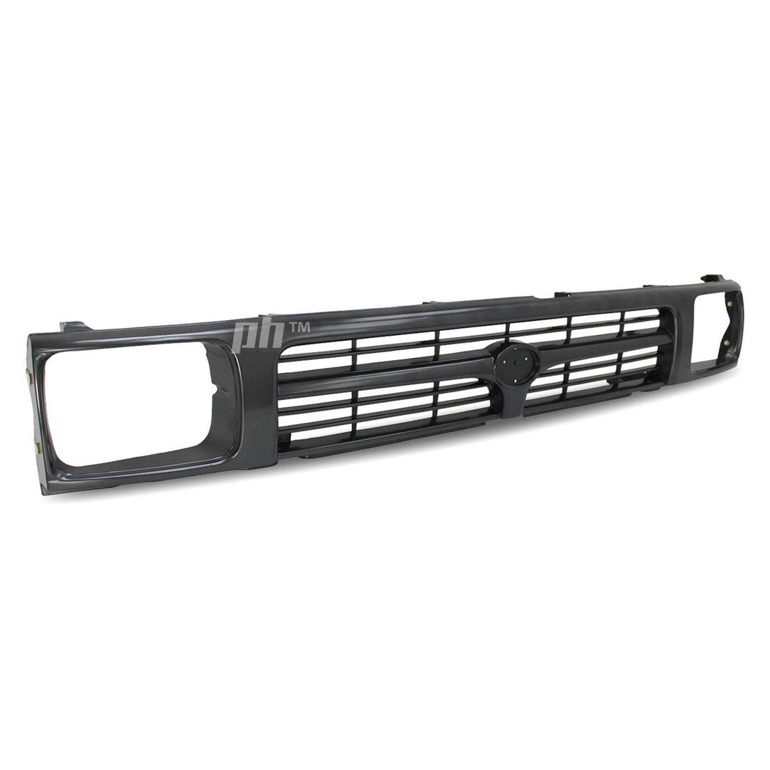 Grill 1 Piece Grey T Style Fits Toyota Hilux 2WD Workmate 1989 - 1996