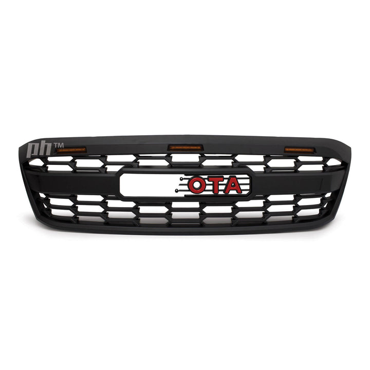 Grill Satin BLACK GR Style With LED Fits Toyota Hilux N70 2005 - 2008