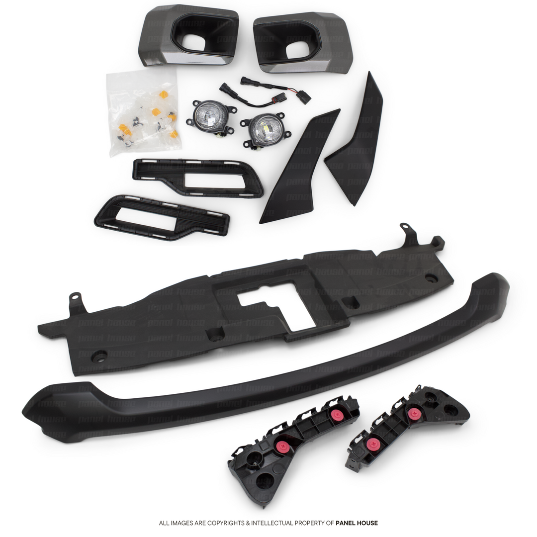 Front Bumper Upgrade Facelift Rogue Style Kit fits Toyota Hilux N80 2020 - 2025 Workmate SR SR5