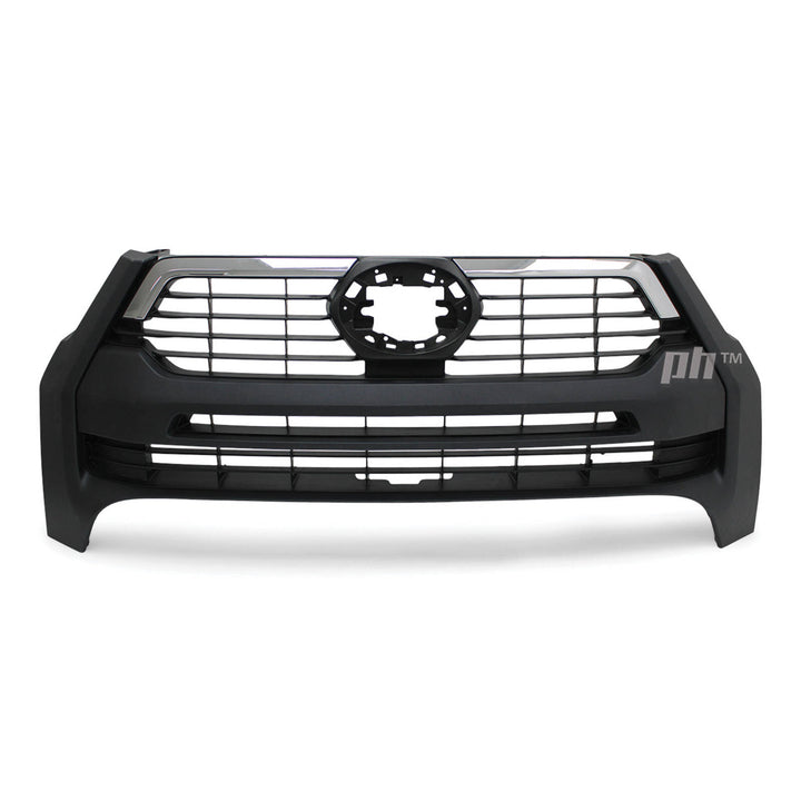Grill Black & Chrome Fits Toyota Hilux N80 Rogue 06/2020 - 2022