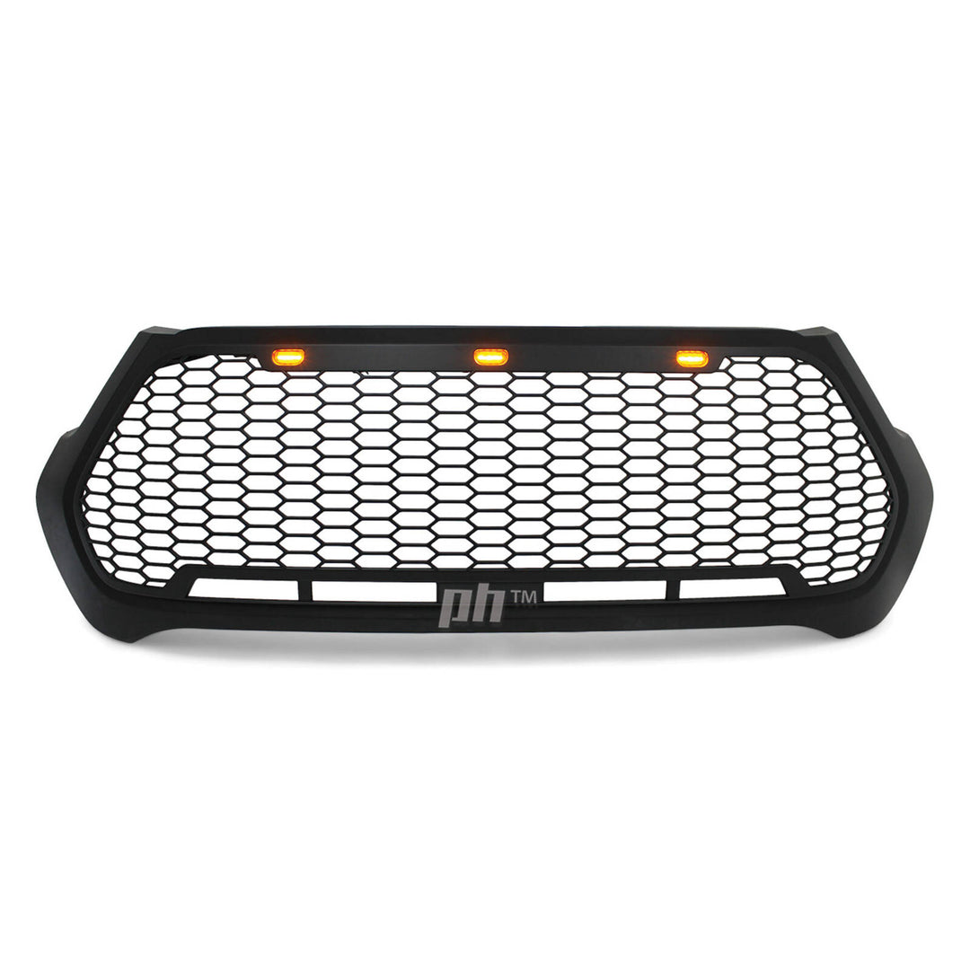 Grill Black Mesh With LED's Fits Toyota Hilux N80 SR 06/2020 - 2023
