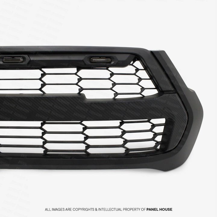 Grill Black With Carbon Strip GR Style Fits Toyota Hilux N80 06/2020 - 2024