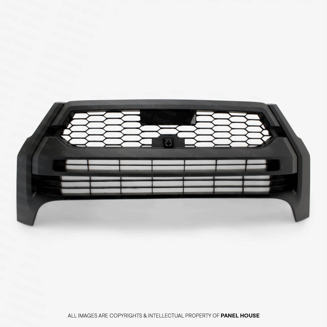 Letter Style Grill Black with Silver letters Fits Toyota Hilux N80 Rogue 2020 - 2024