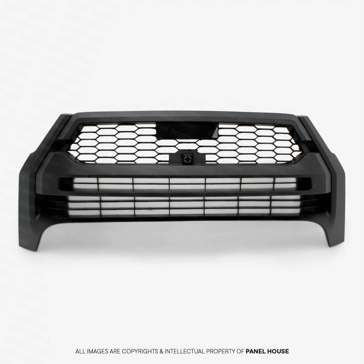 Letter Style Grill Black with Silver letters Fits Toyota Hilux N80 Rogue 2020 - 2024