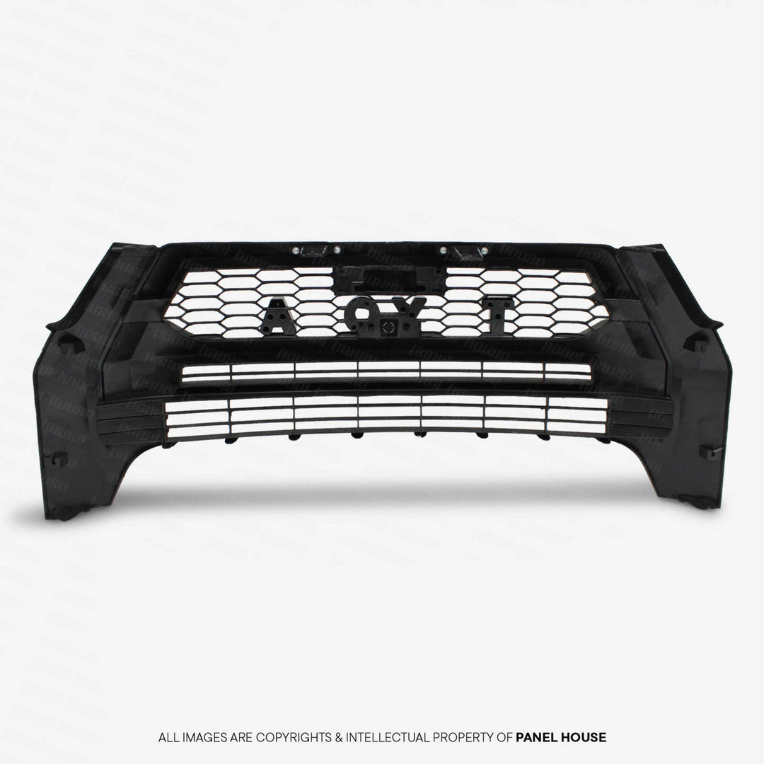 Letter Style Grill Black with Silver letters Fits Toyota Hilux N80 Rogue 2020 - 2024