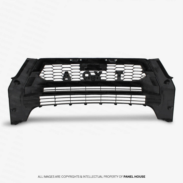 Letter Style Grill Black with Silver letters Fits Toyota Hilux N80 Rogue 2020 - 2024