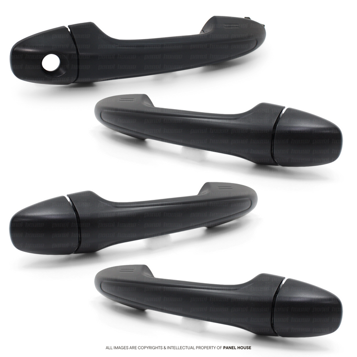Outer Black Door Handle PAIR Fits Toyota Hilux N80 2015 - 2024 SR TRD ROUGE RUGGED LH + RH