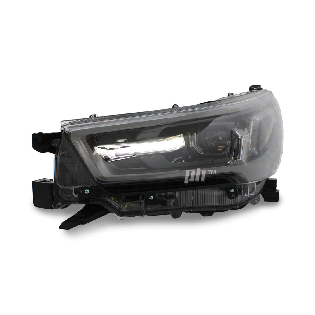 Headlight LEFT LED Dark Grey fits Toyota Hilux N80 Rogue Rugged TRD 06/2020 - 2024 LH