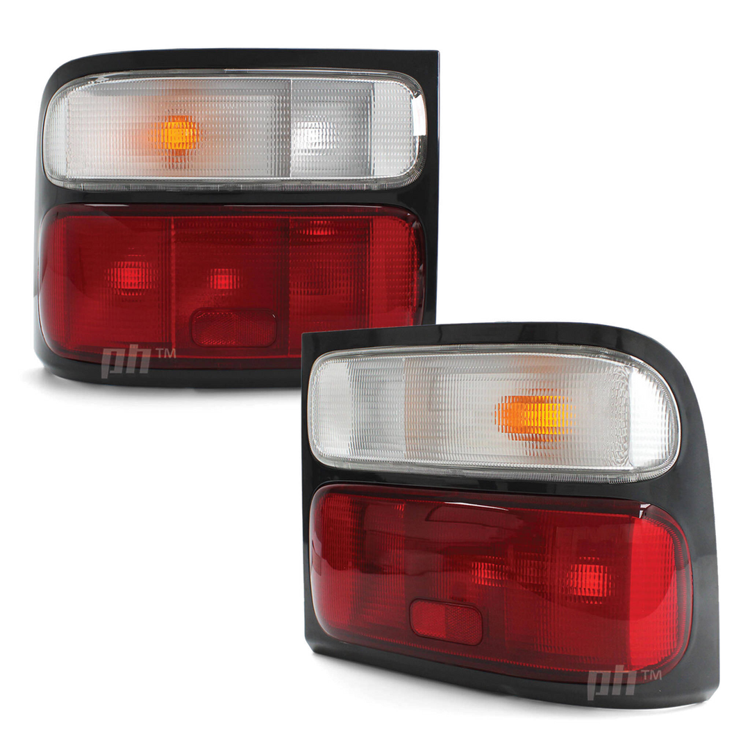 Tail Lights PAIR Red & Clear fits Toyota Coaster BB50 Bus 2002 - 2007