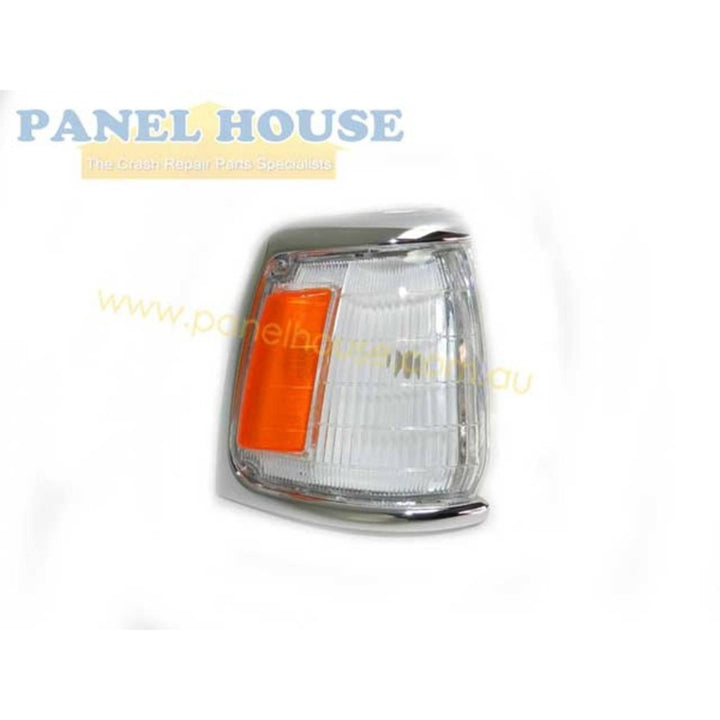 Corner Indicator Park Lights PAIR Chrome Fits Toyota Hilux 2WD 1988 - 1991