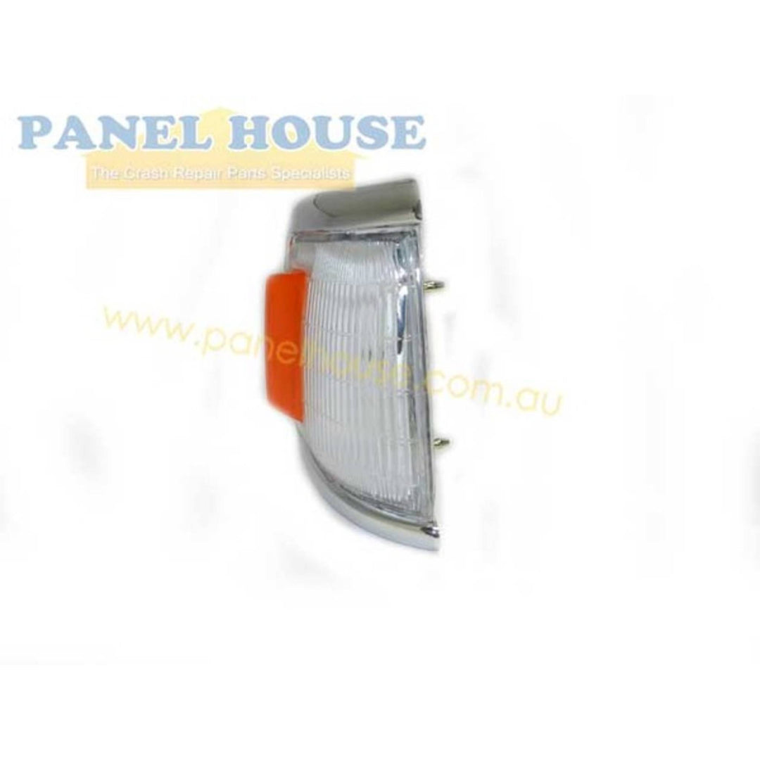 Corner Indicator Park Lights PAIR Chrome Fits Toyota Hilux 2WD 1988 - 1991