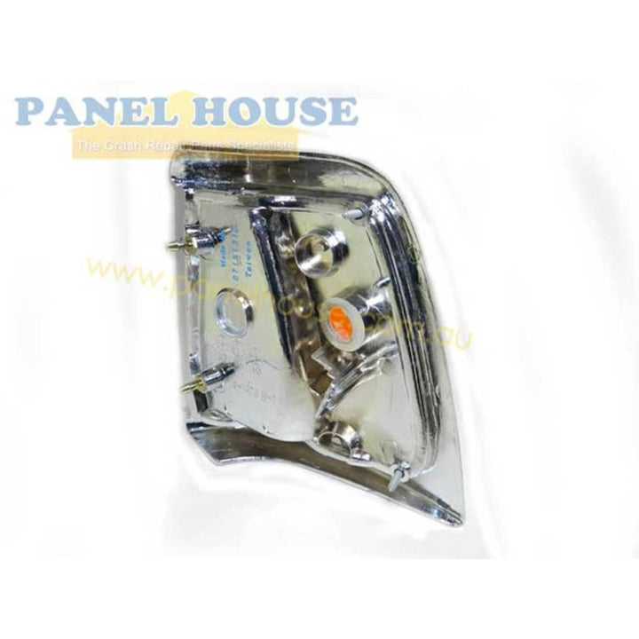Corner Indicator Park Lights PAIR Chrome Fits Toyota Hilux 2WD 1988 - 1991
