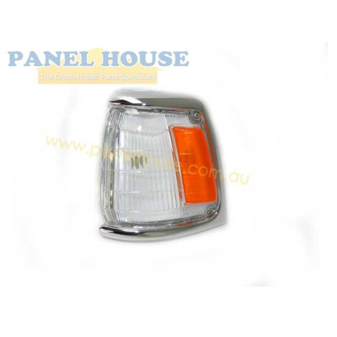 Corner Indicator Park Lights PAIR Chrome Fits Toyota Hilux 2WD 1988 - 1991