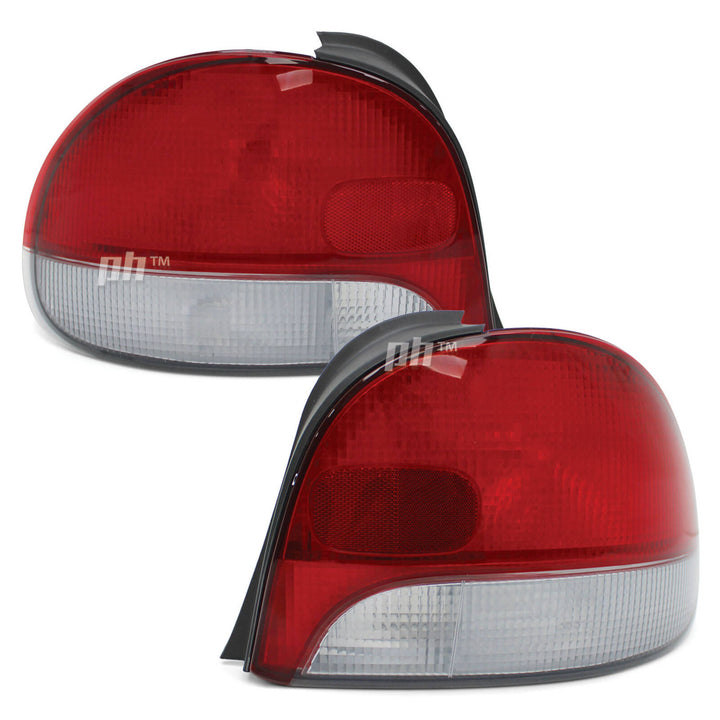 Tail Lights PAIR Fits Hyundai Excel 3 / 5 Door Hatch 04/1997 - 2000