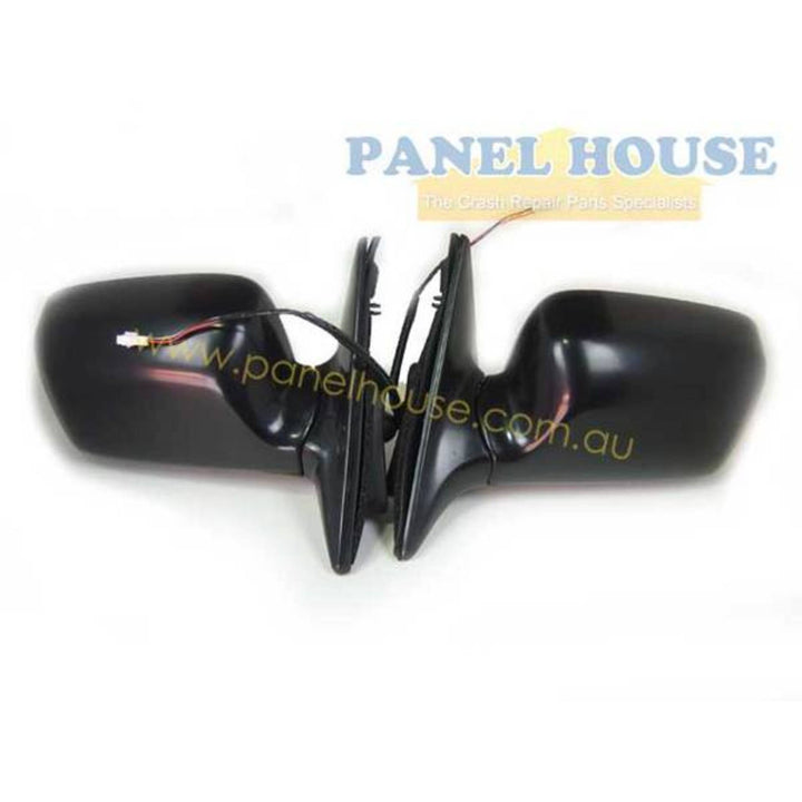 Door Mirror PAIR Black Electric Fits Toyota Camry Widebody 1992 - 1997