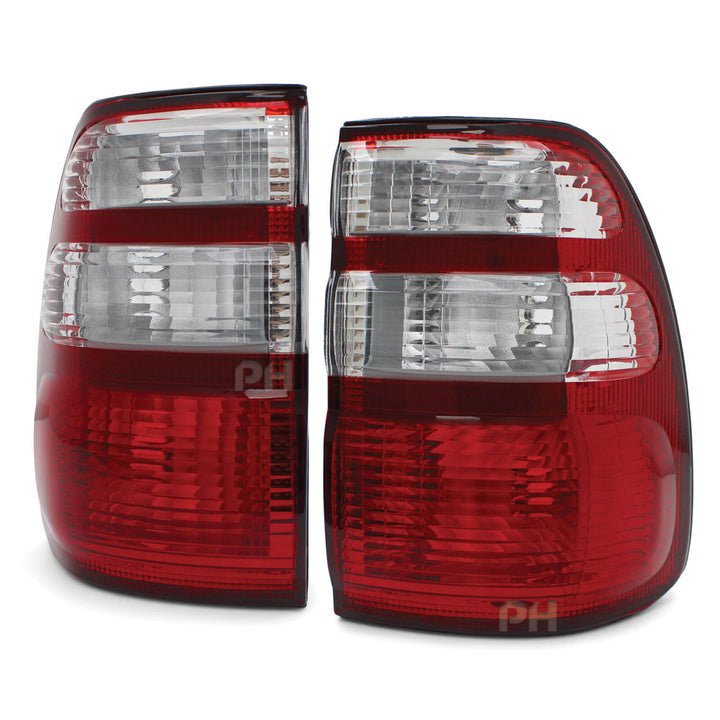 Tail Lights PAIR Fits Toyota Landcruiser 100 Series Wagon 2002 - 2005