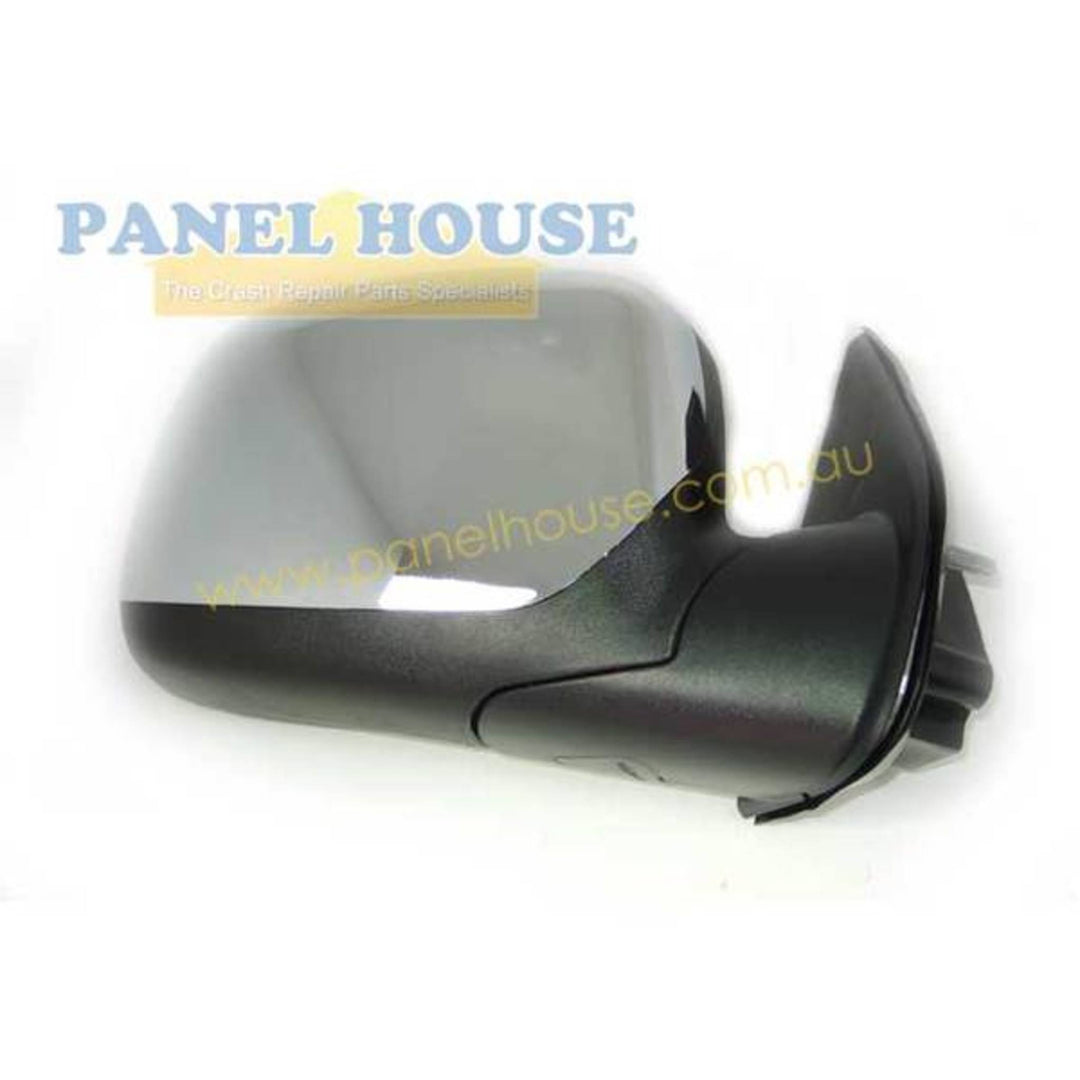 Door Mirrors PAIR Chrome Electric fits Holden Rodeo RA Isuzu DMAX