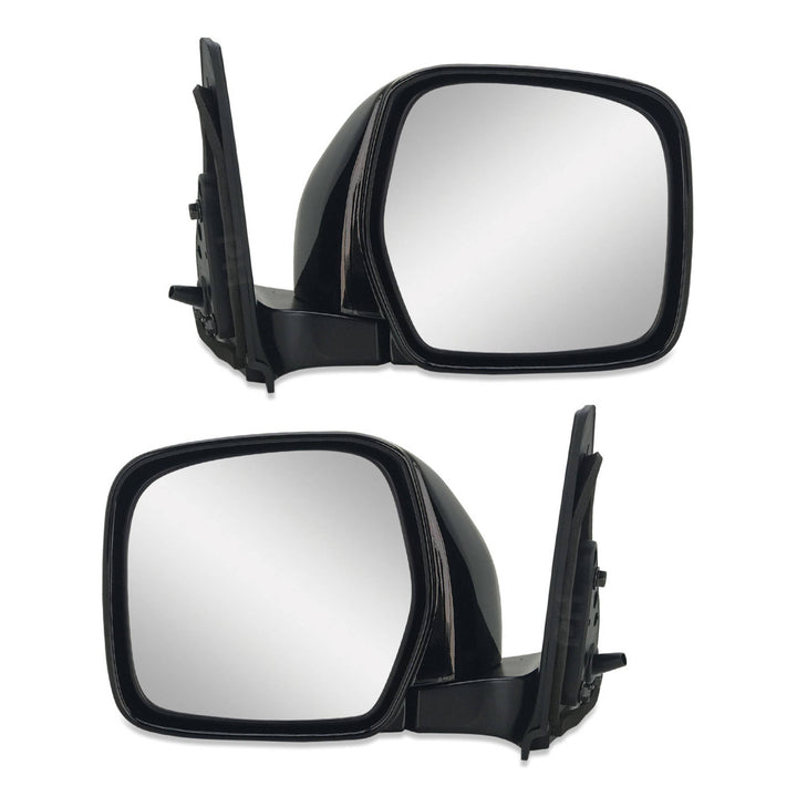 Door Mirrors PAIR Black Manual Fits Toyota LandCruiser 100 Series 1998 -2007