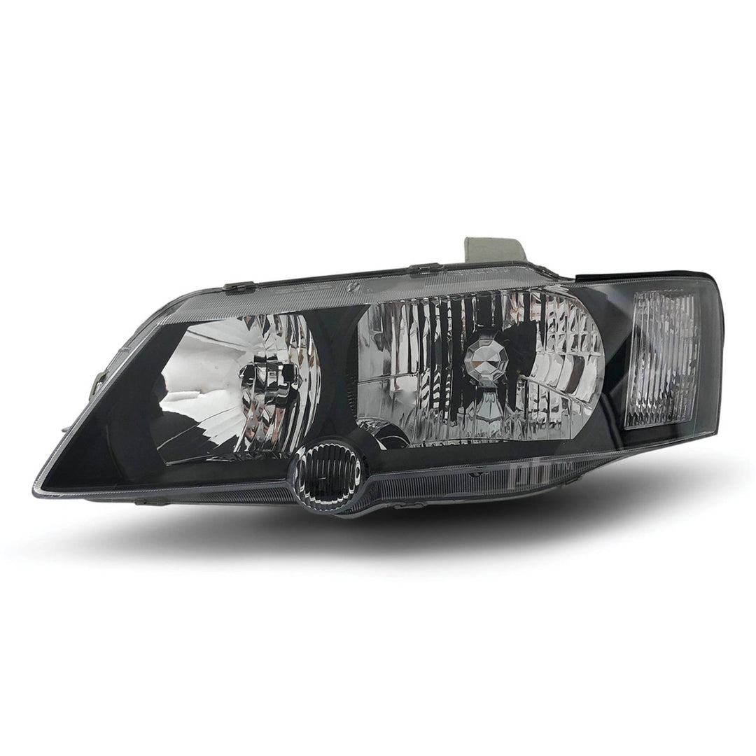 Headlights Black PAIR fits Holden Commodore VY SS SV6 SV8 2002 - 2004