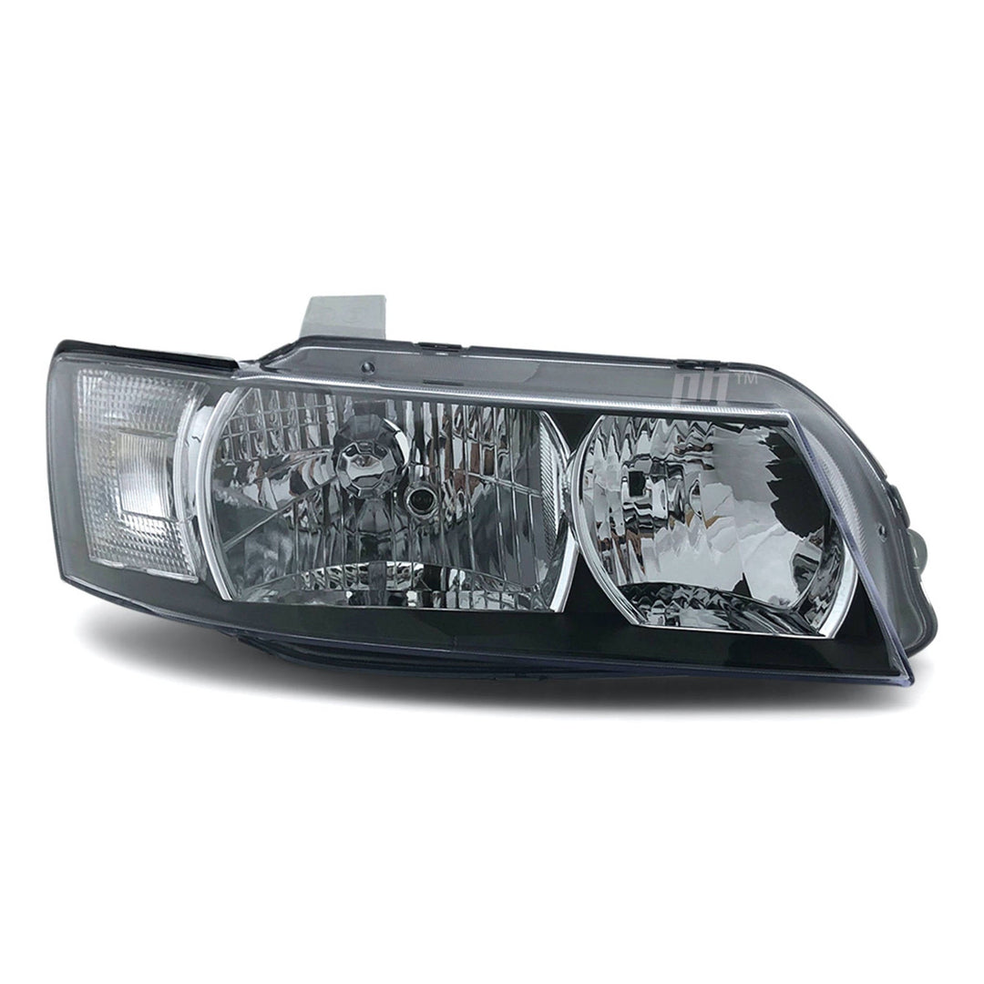Headlights Black PAIR fits Holden Commodore VZ SV6 SV8 SVZ 2004 - 2006