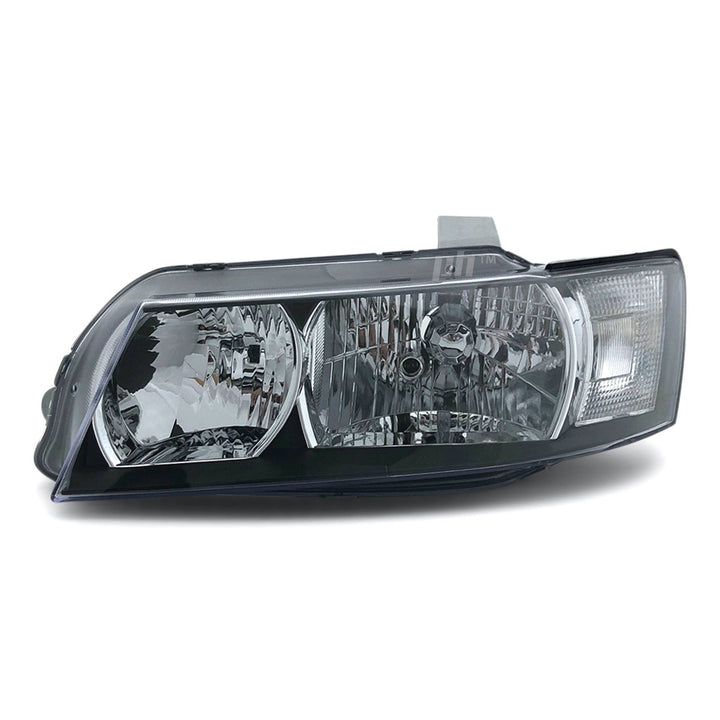 Headlights Black PAIR fits Holden Commodore VZ SV6 SV8 SVZ 2004 - 2006