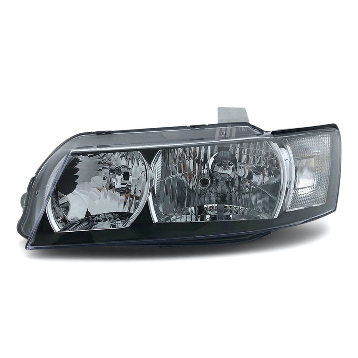 Headlights Black PAIR fits Holden Commodore VZ SV6 SV8 SVZ 2004 - 2006