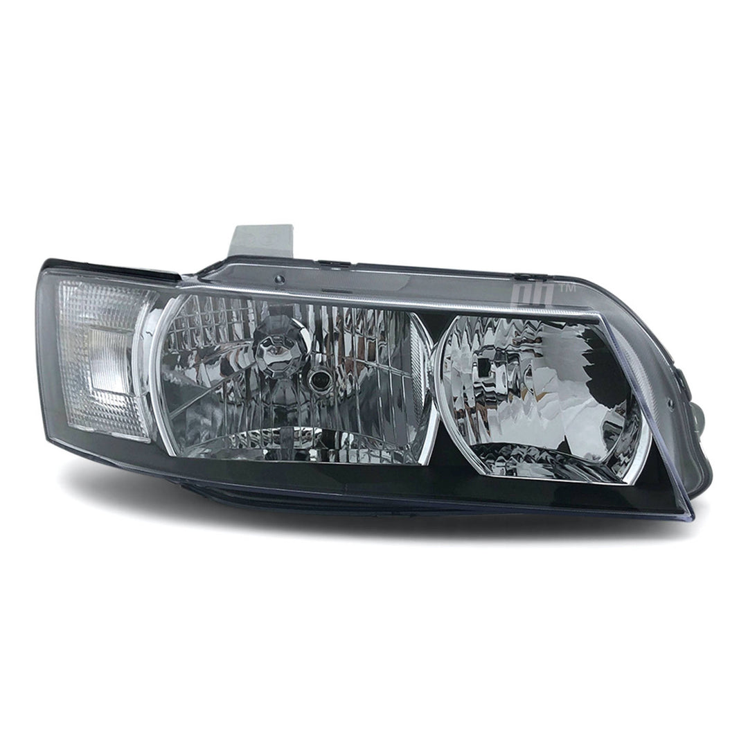 Headlights Black PAIR fits Holden Commodore VZ SV6 SV8 SVZ 2004 - 2006
