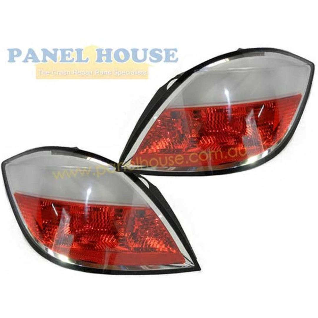 Tail Lights PAIR Red & Frosted fits Holden Astra AH 5 Door 2004 - 2007