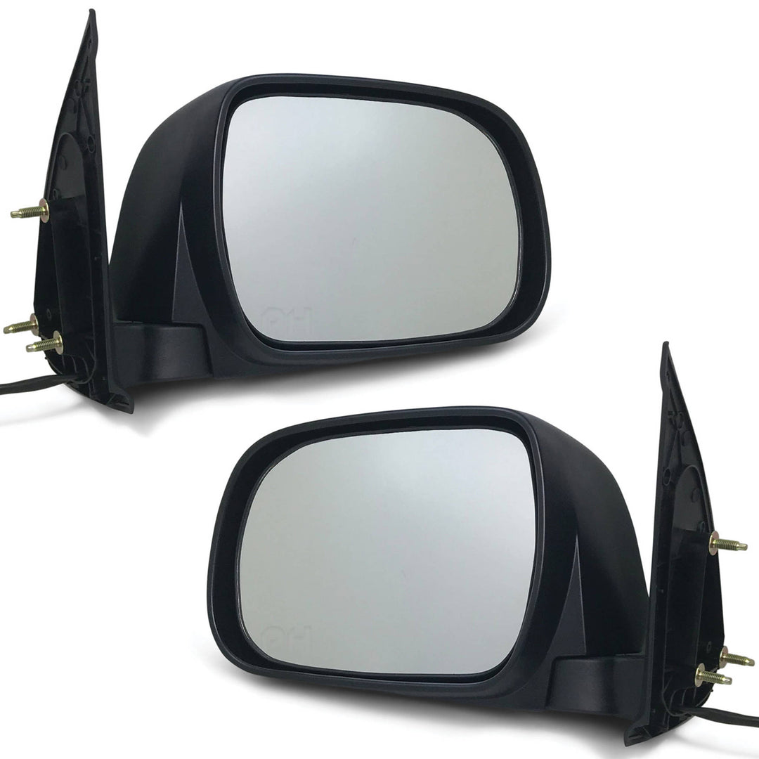 Door Mirrors PAIR Black Electric Fits Toyota Hilux 2005-2010