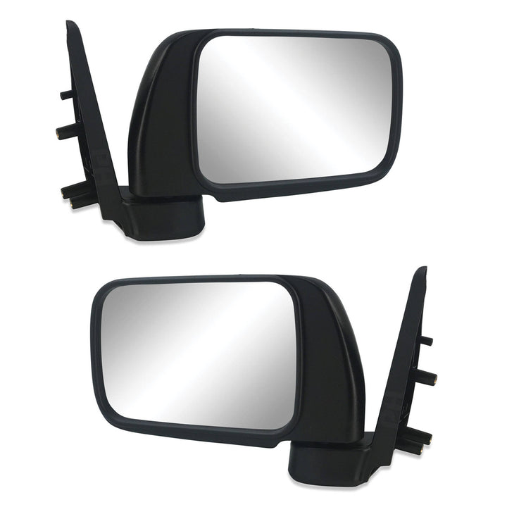 Black Manual Door Mirror PAIR fits Nissan Patrol GU 97-04 Wagon