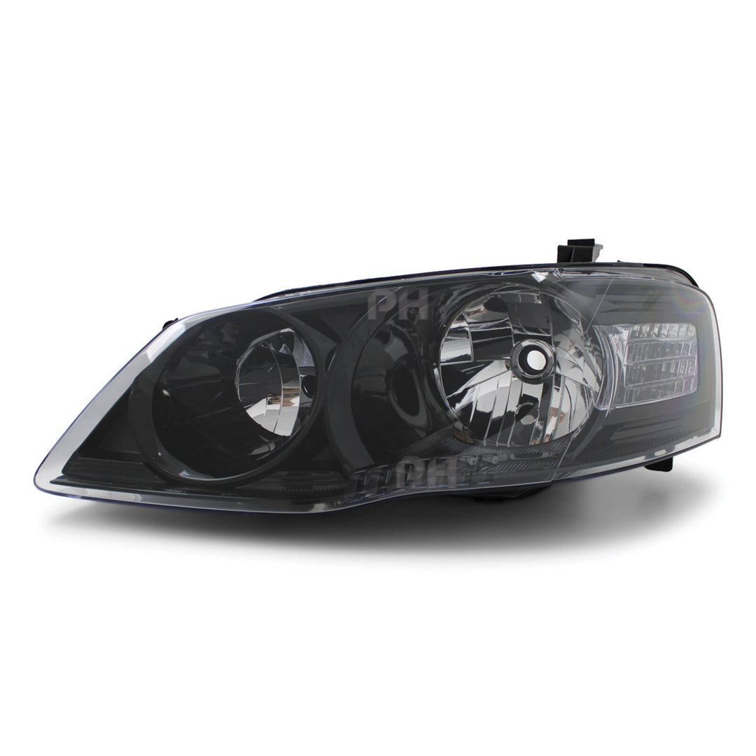 Headlights Black PAIR fits Ford Falcon BF Series 2 XT 09/2006 - 2008