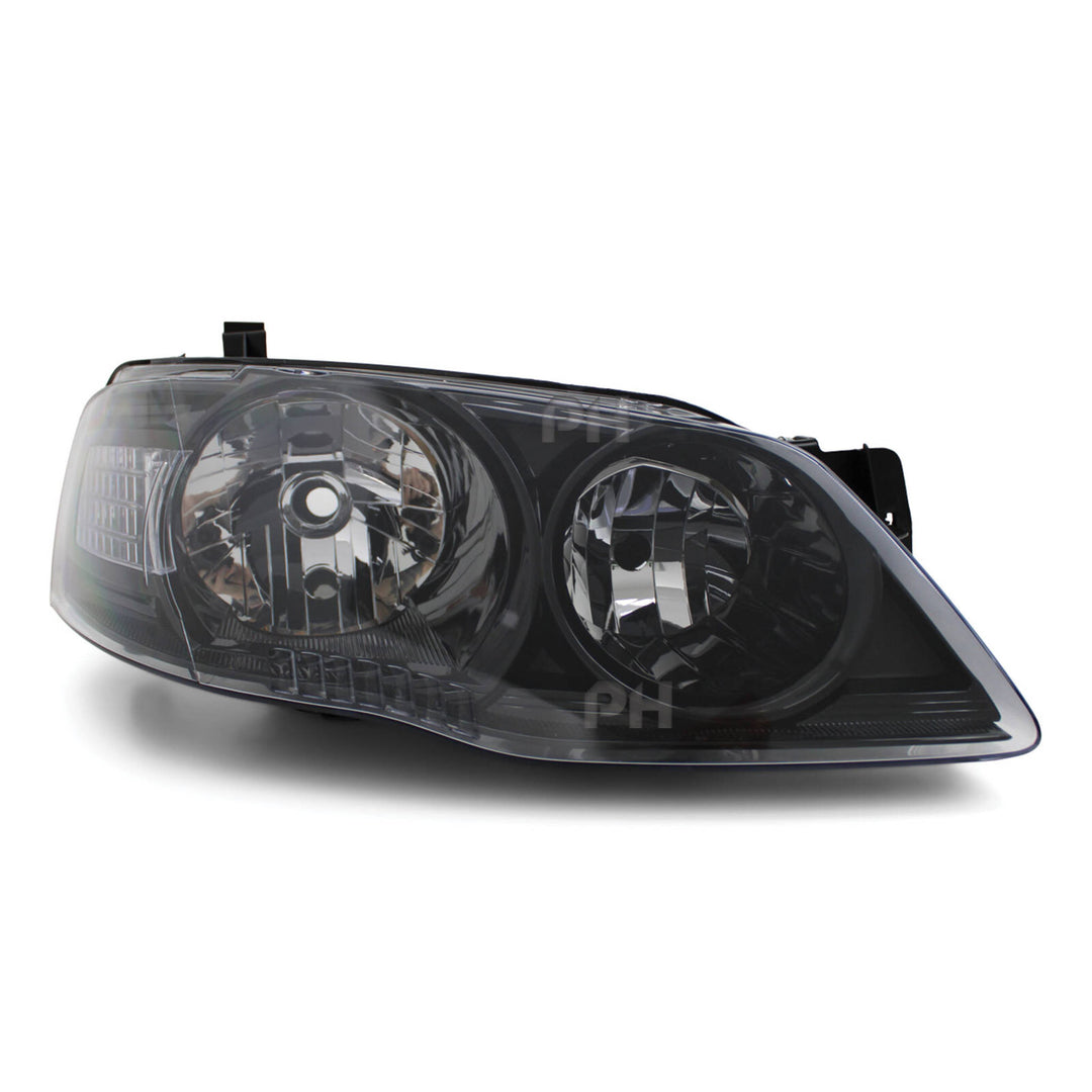Headlights Black PAIR fits Ford Falcon BF Series 2 XT 09/2006 - 2008