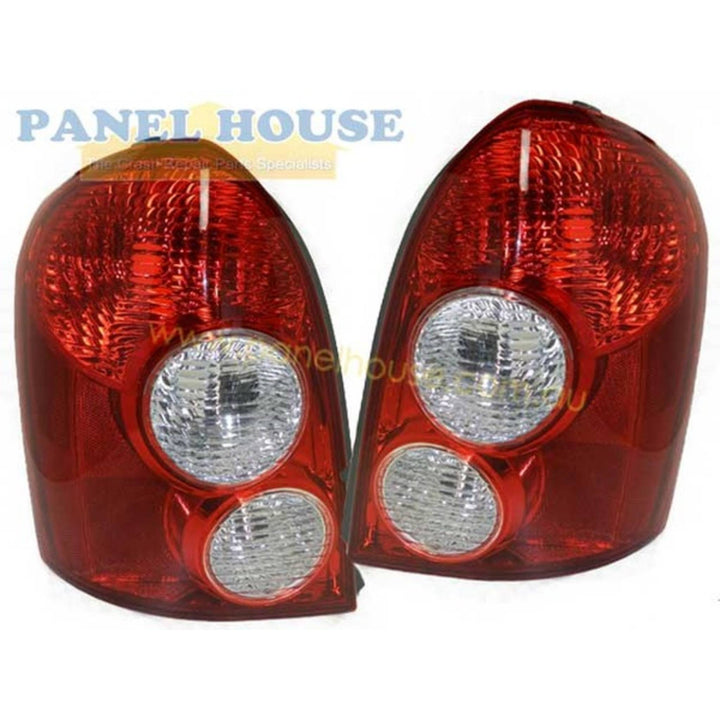 Tail Lights PAIR fits Mazda 323 BJ Astina 5 Door Hatch 2002 - 2003