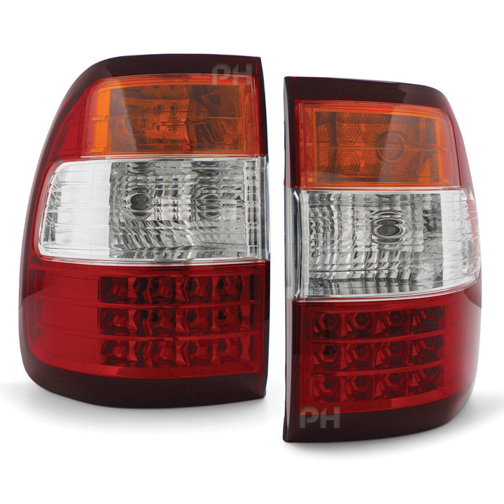 Tail Lights LED PAIR Fits Toyota Landcruiser 100 Series 2005 - 2007