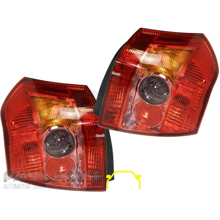 Tail Lights PAIR Fits Toyota Corolla ZZE122 Hatch 2004 - 2007