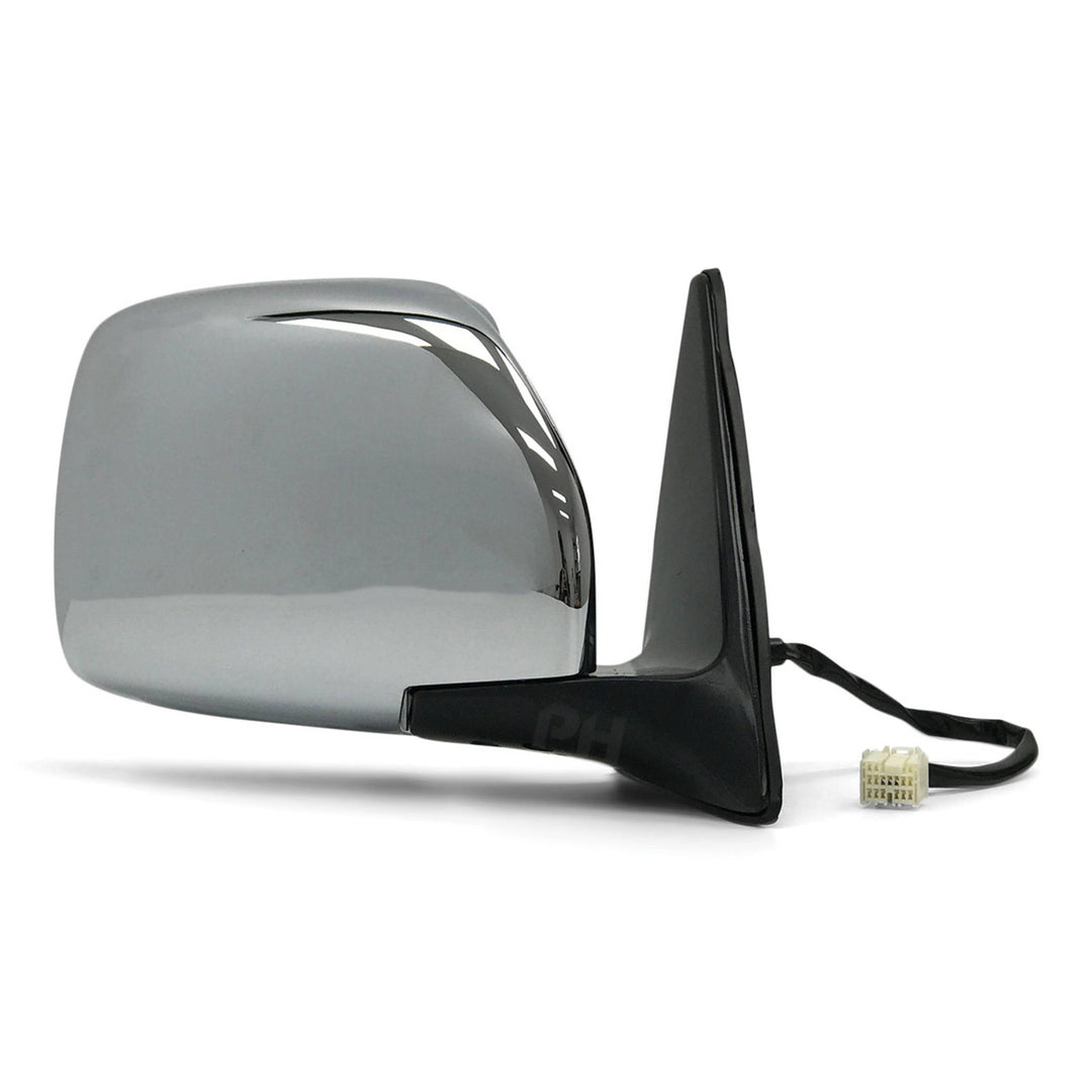 Door Mirrors PAIR Chrome Electric Fits Toyota Landcruiser 100 Series 1998 - 2007