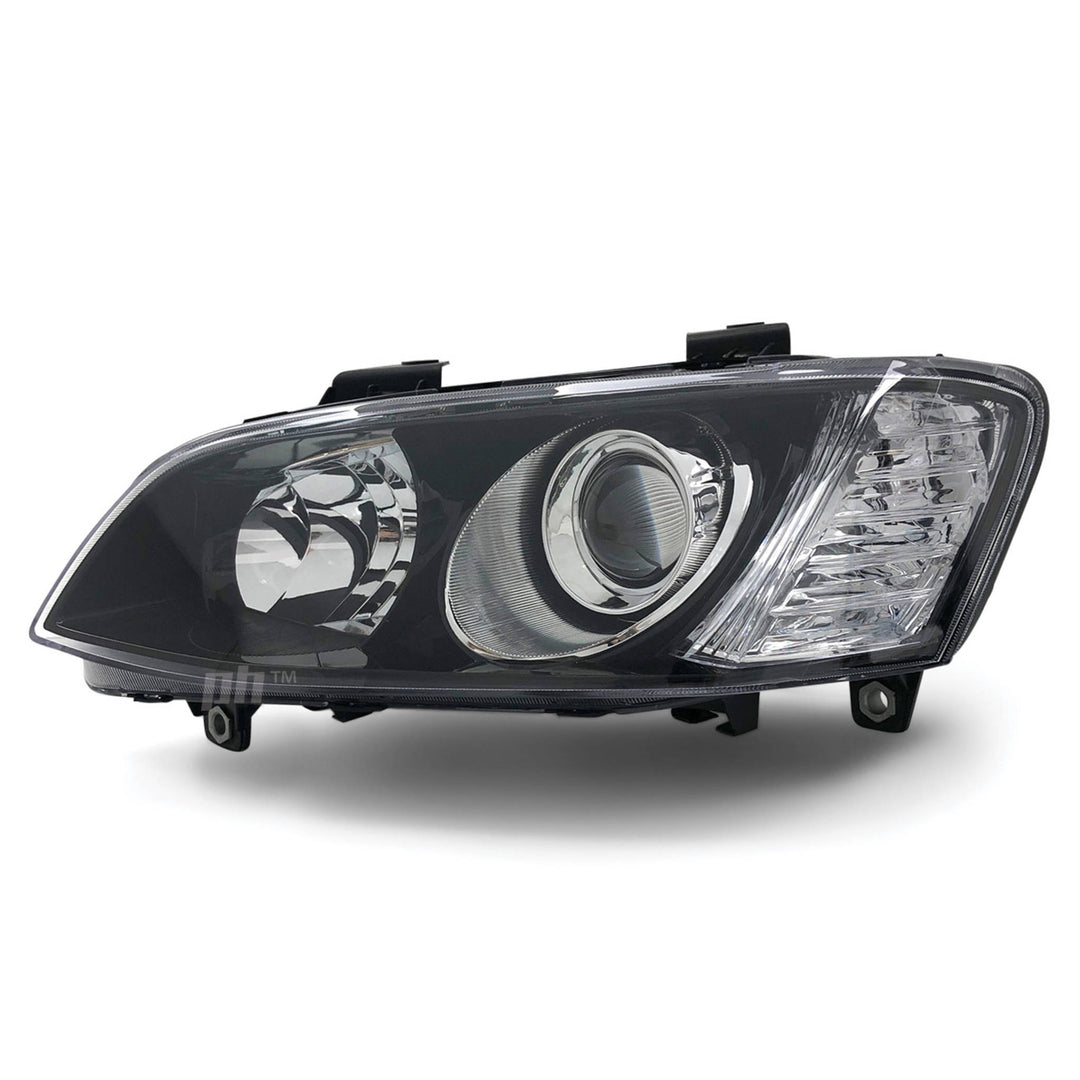 Headlight Black Projector LEFT fits Holden Commodore VE SSV Calais 2010 - 2013