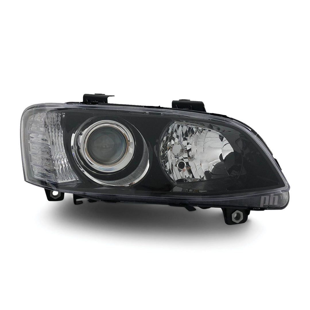 Headlights Black Projector PAIR fits Holden Commodore VE SSV HSV Calais 2010 - 2013