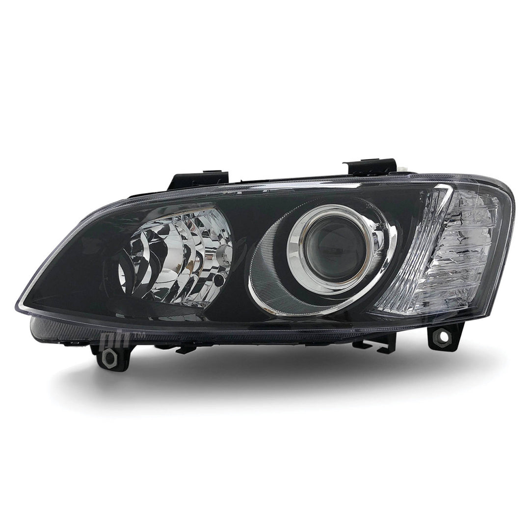 Headlights Black Projector PAIR fits Holden Commodore VE SSV HSV Calais 2010 - 2013